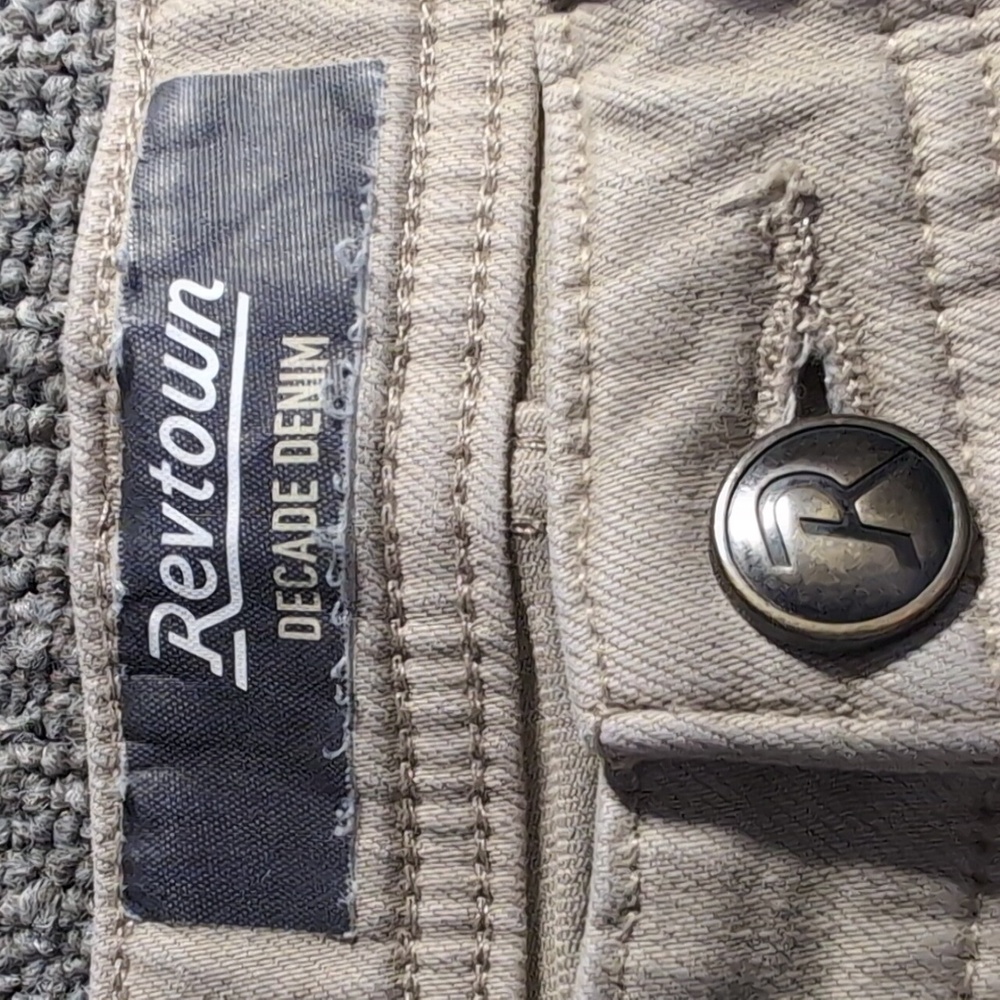 Revtown Sharp Decade Denim Pants 5 Pocket Stretch Denim Chino - Picture 3 of 10
